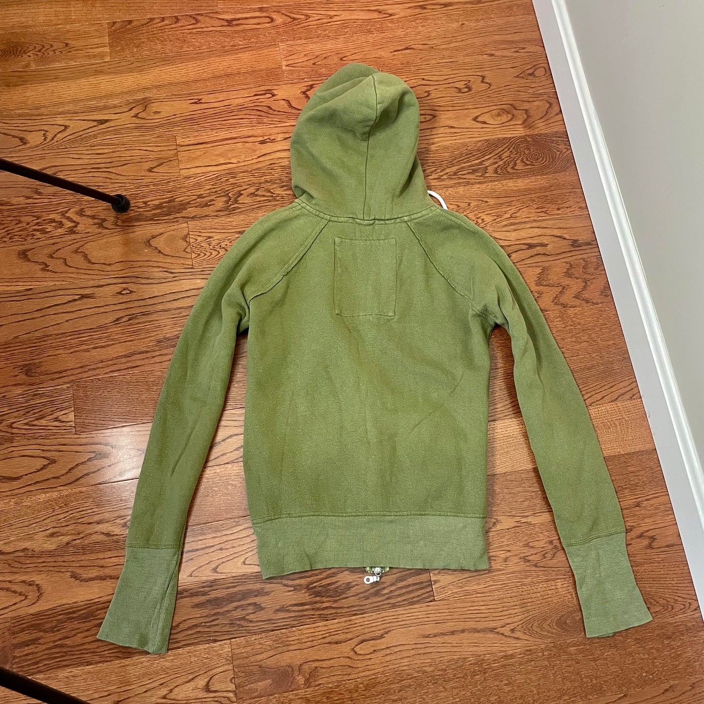 #NEWITEM abercrombie green double zip hoodie M