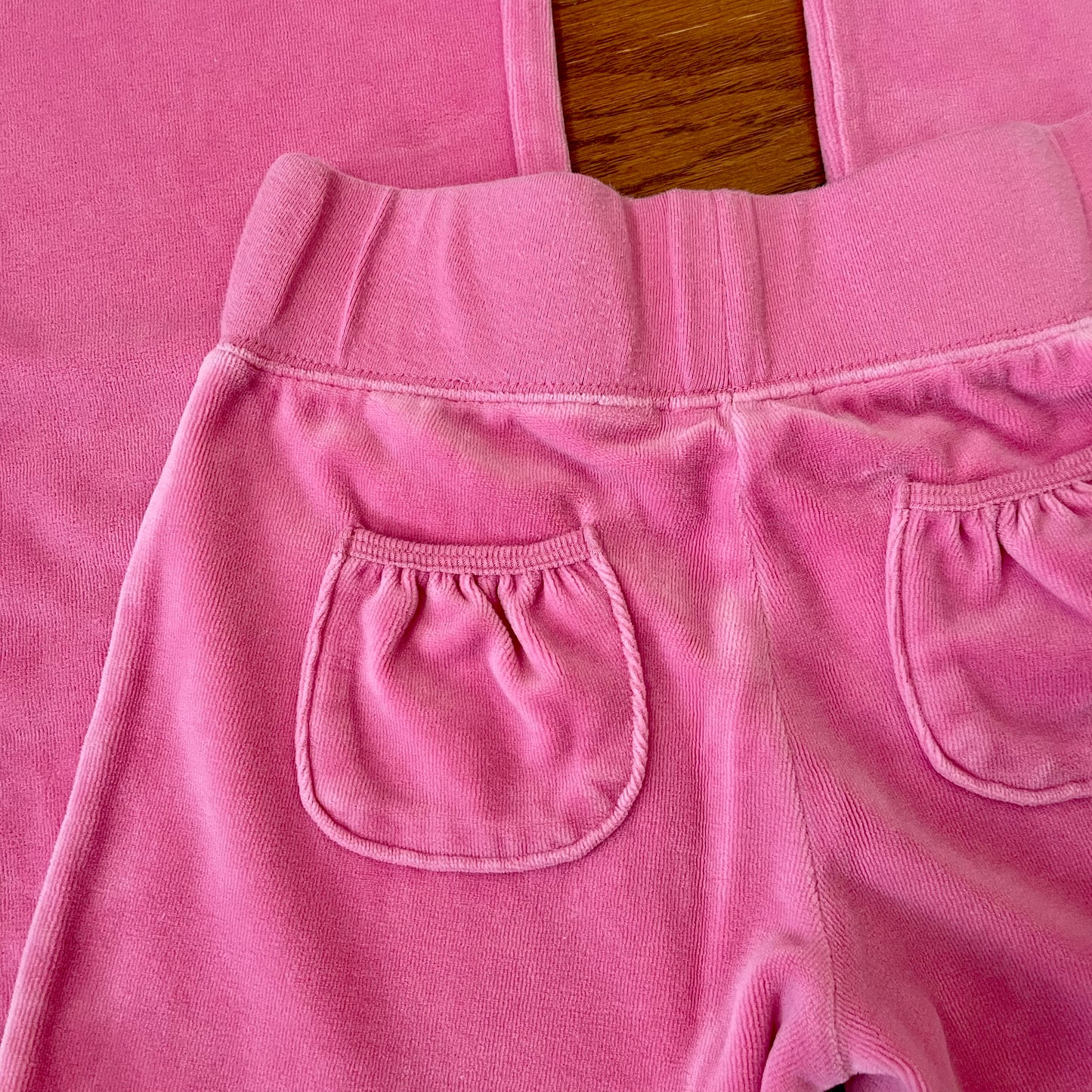 greendog pink velour track pants XXS