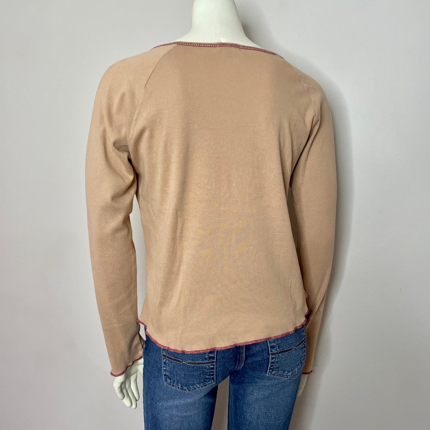 oviesse tan sporty long sleeve top S