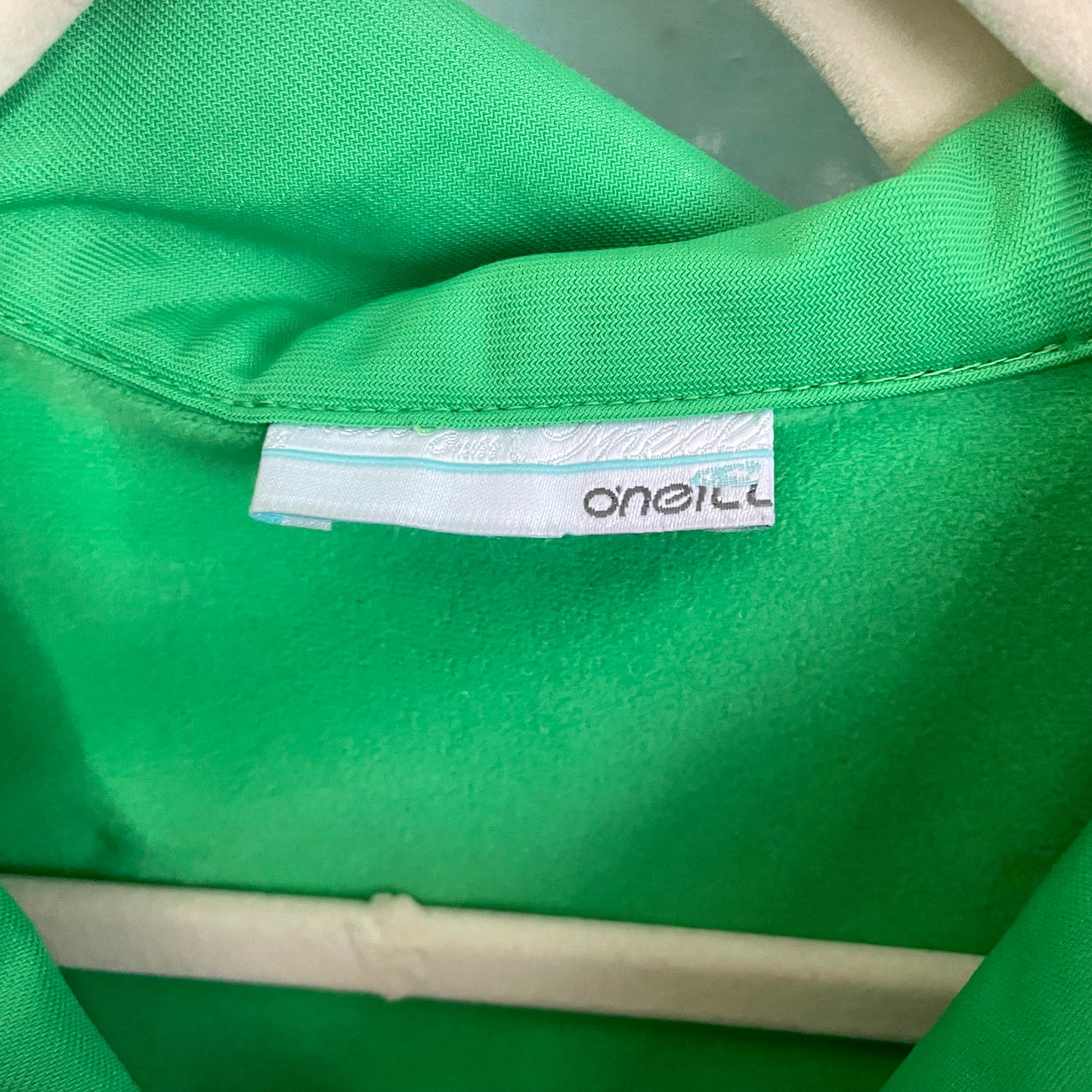 o’neill green zip track jacket L