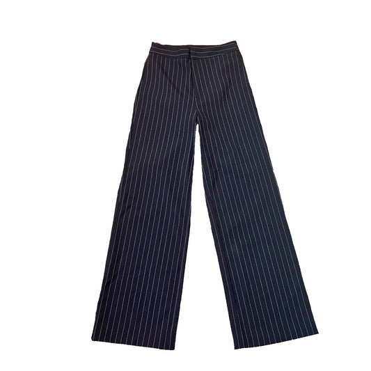 #NEWITEM stradivarius navy stripe wide leg trousers 0