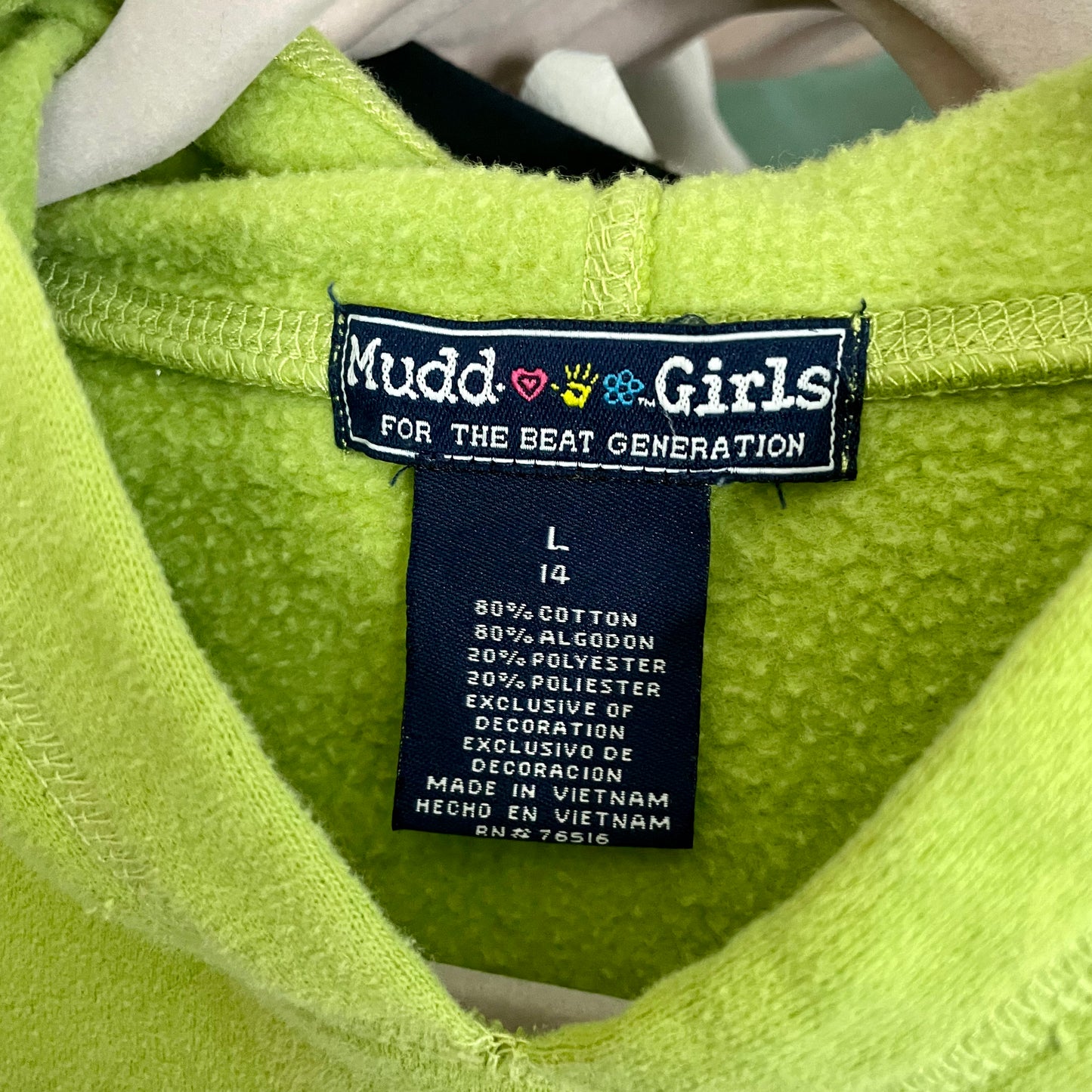 mudd green sporty hoodie XS