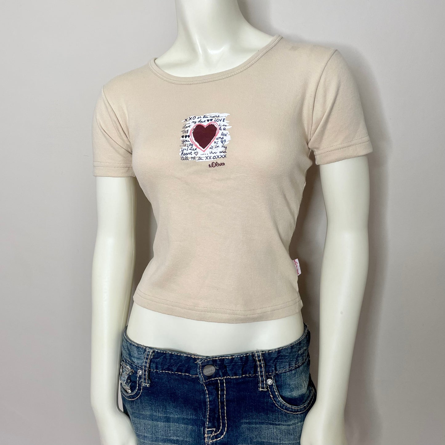 s. oliver heart baby tee