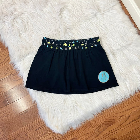 so black mini skort S