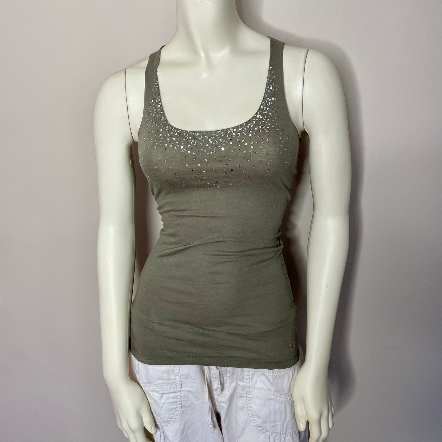 american eagle sequin tank top S