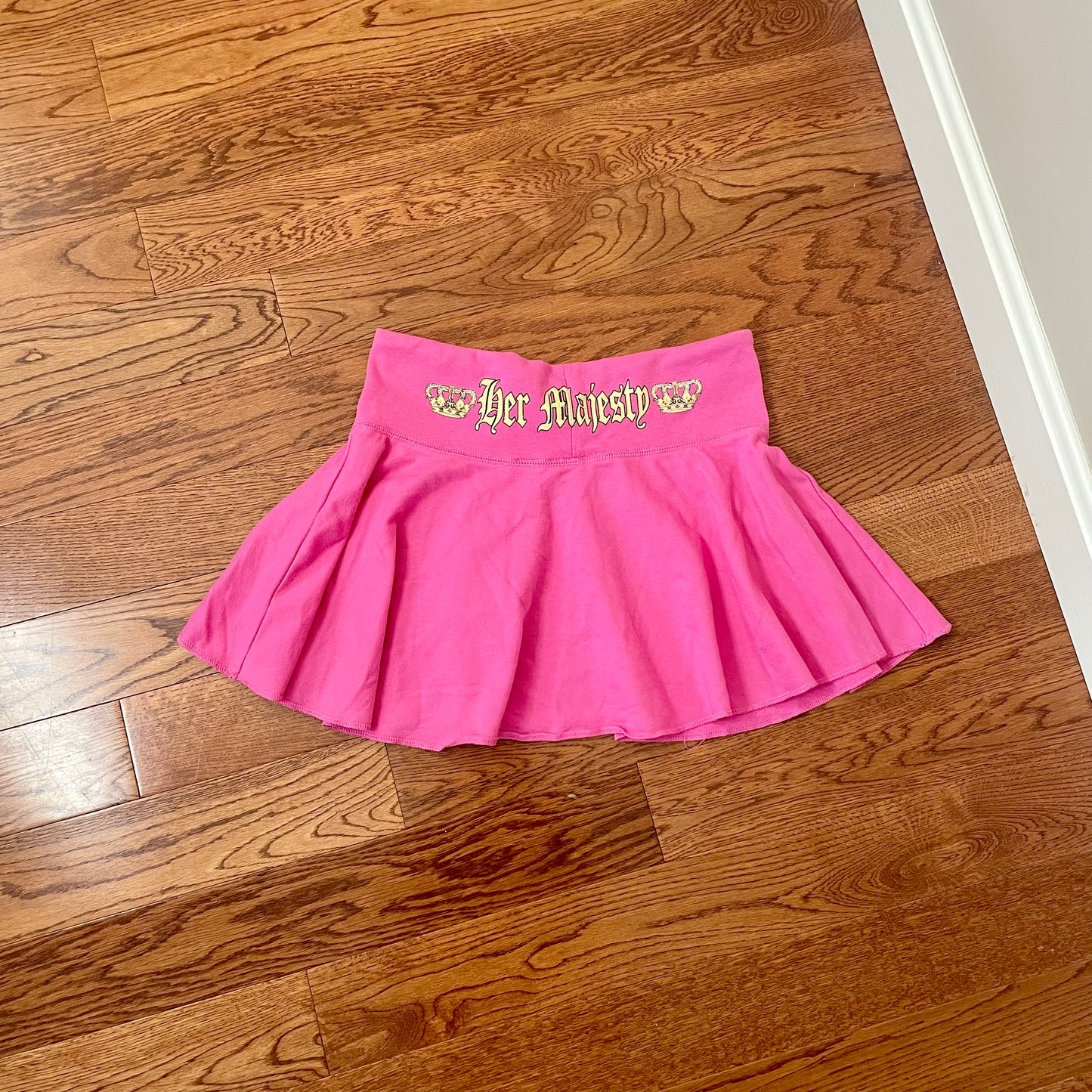 derek heart pink crown mini skirt S