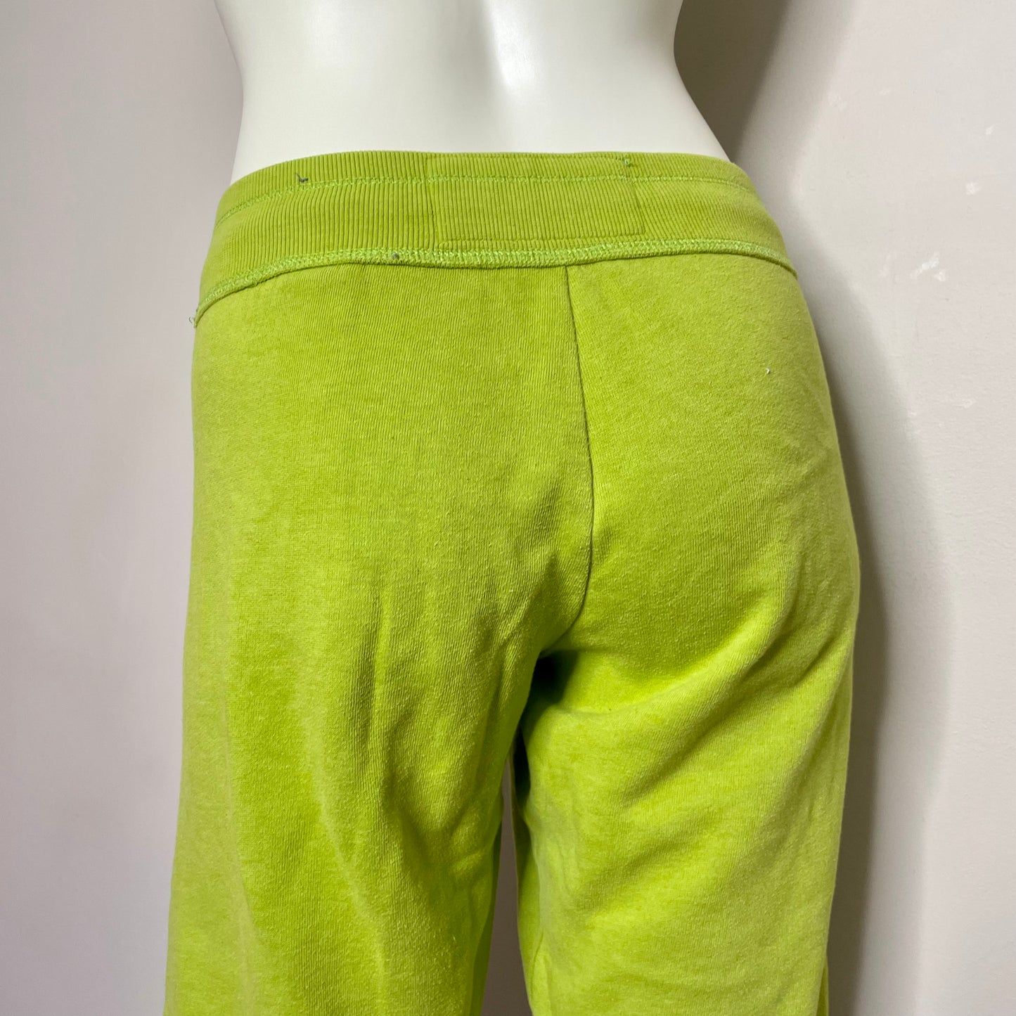 hollister green logo sweatpants S