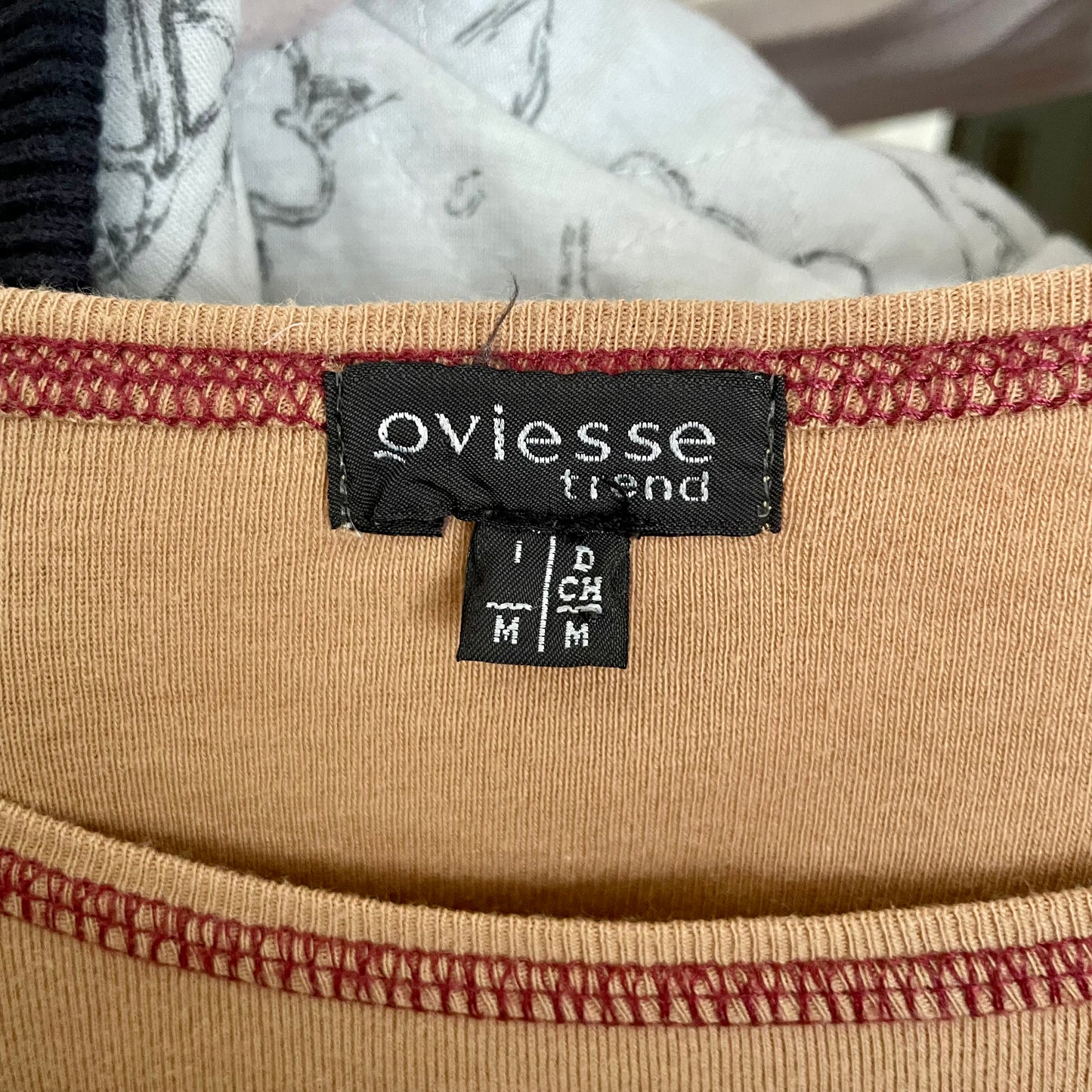 oviesse tan sporty long sleeve top S