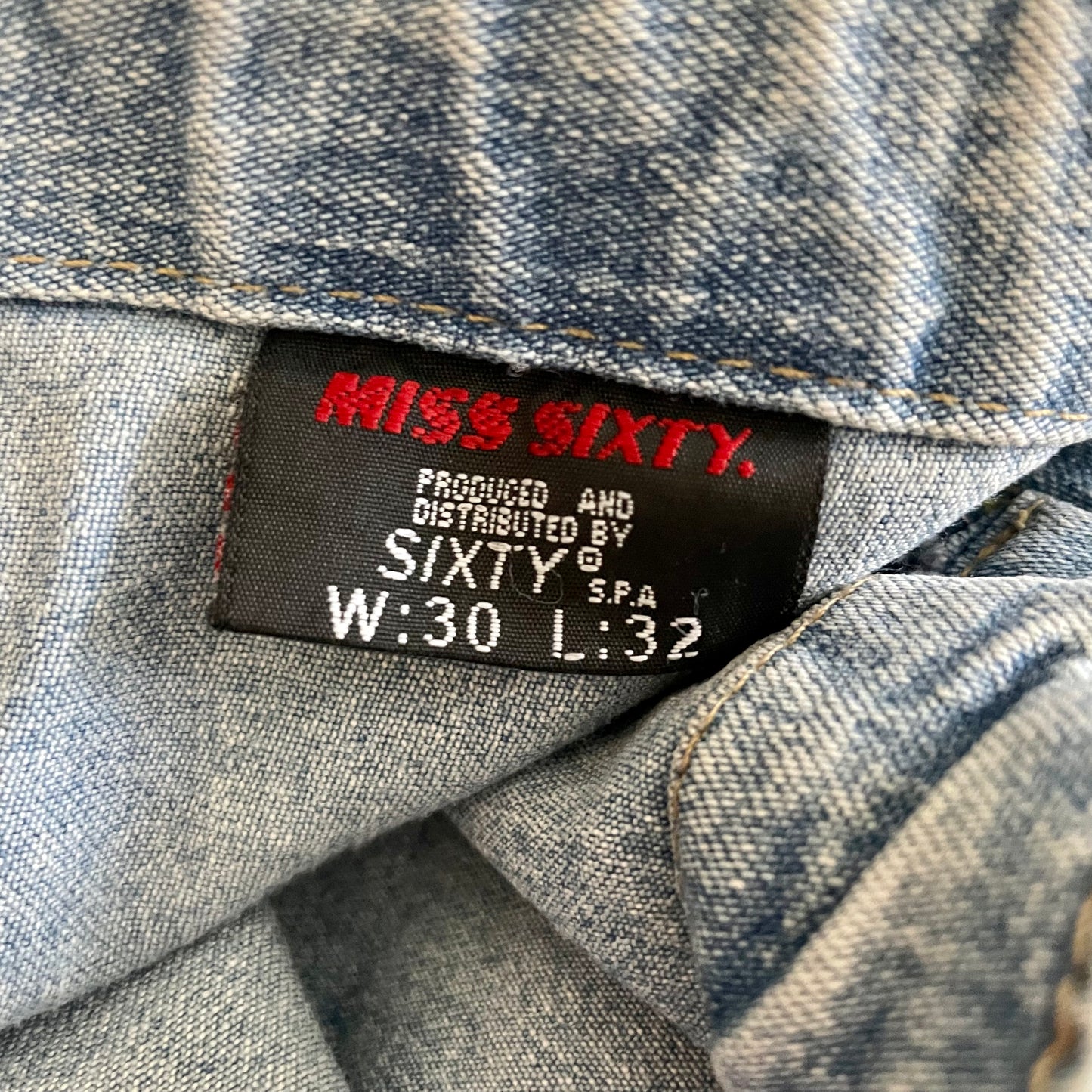 miss sixty belted capri jeans