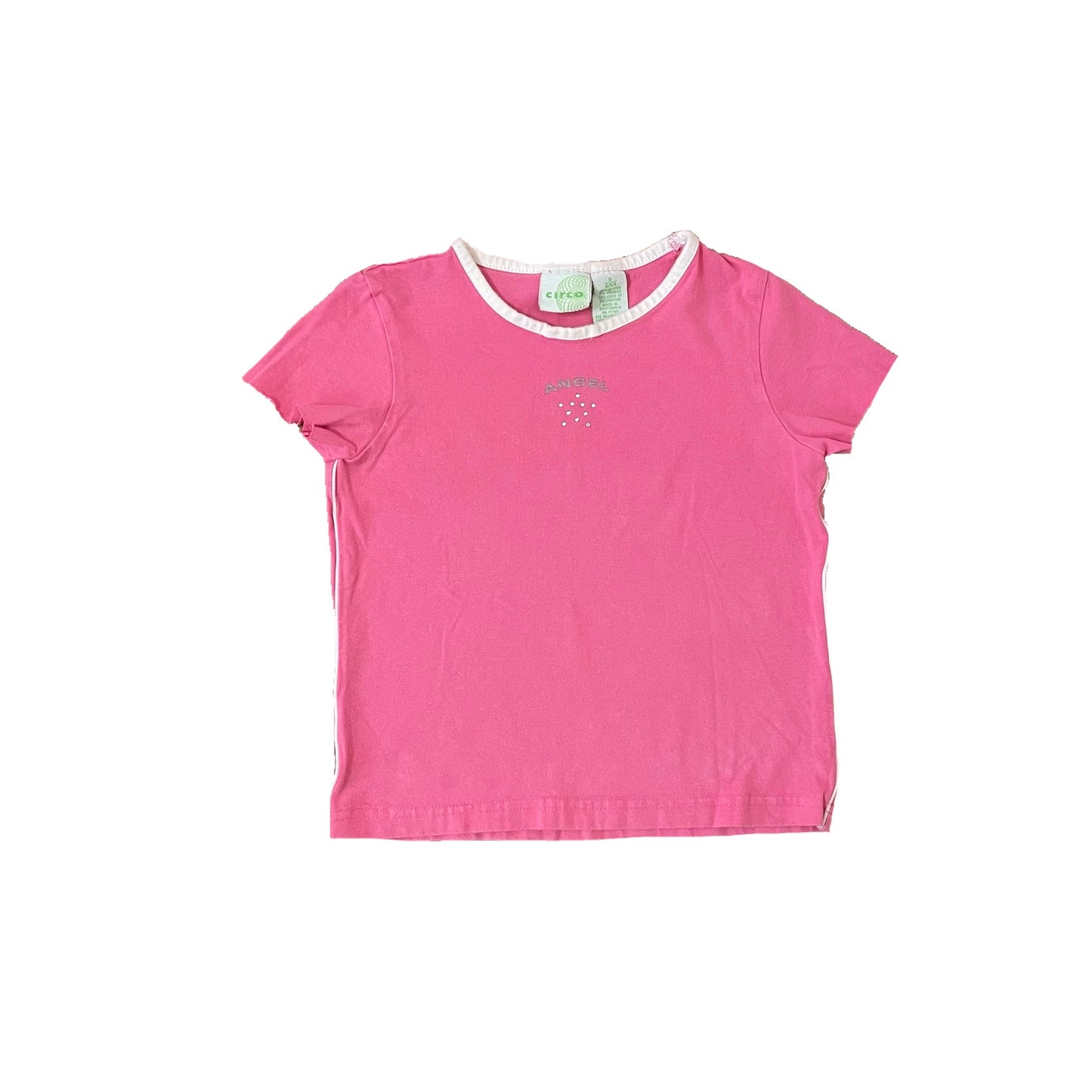 circo pink rhinestone angel baby tee XS