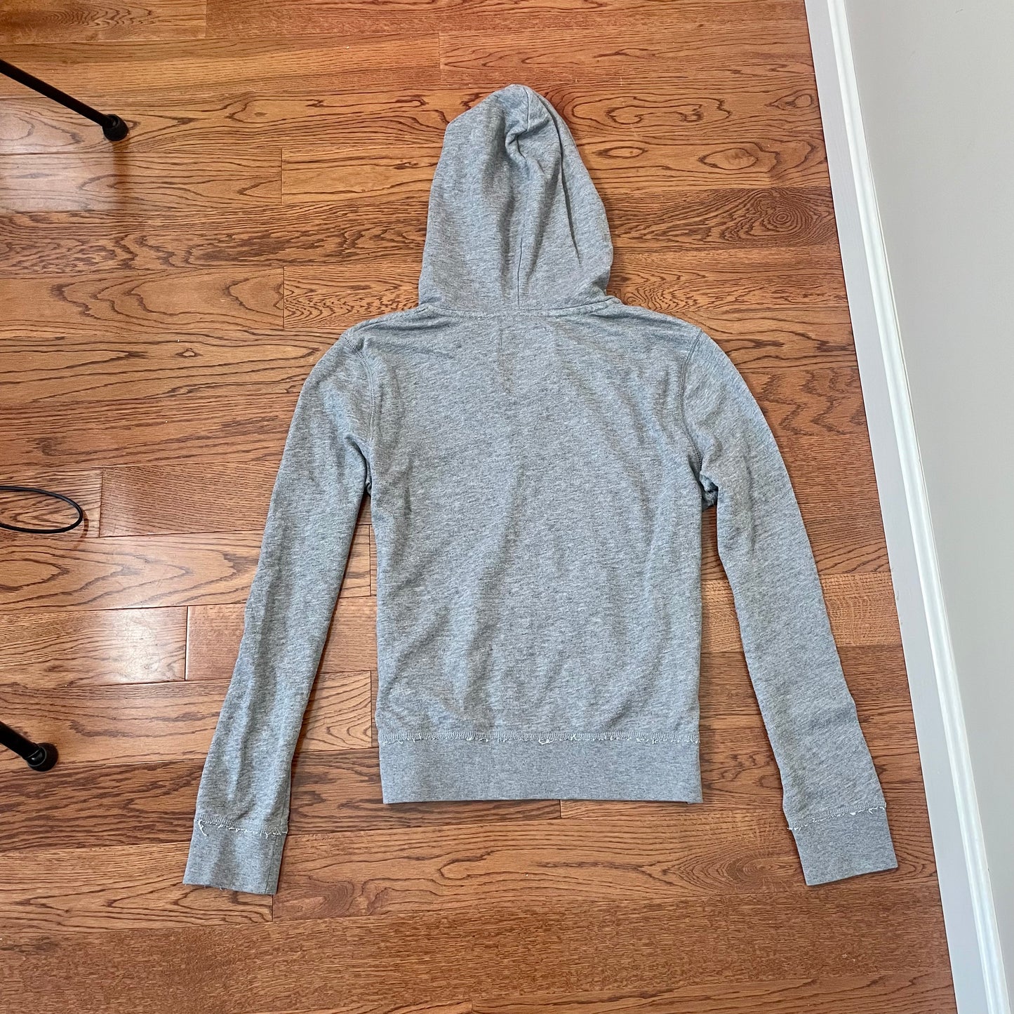 aeropostale gray zip up sequin hoodie